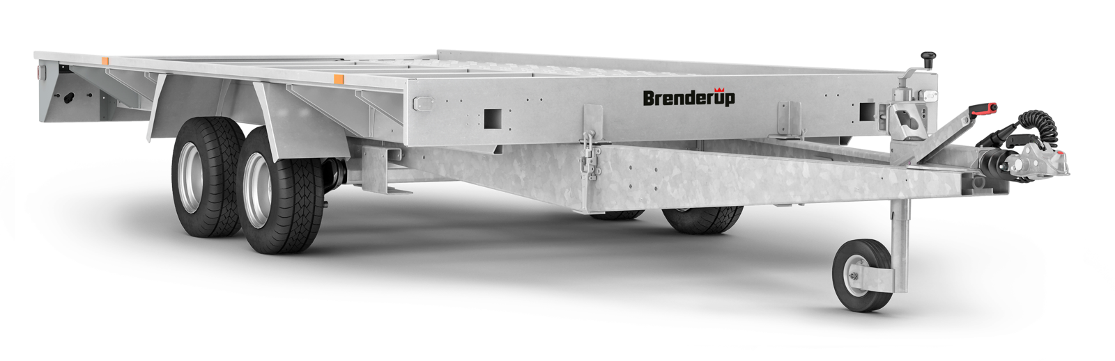 Přepravník automobilů Brenderup AT2500HBTB - 2500kg, kola 13" pod ložnou plochou