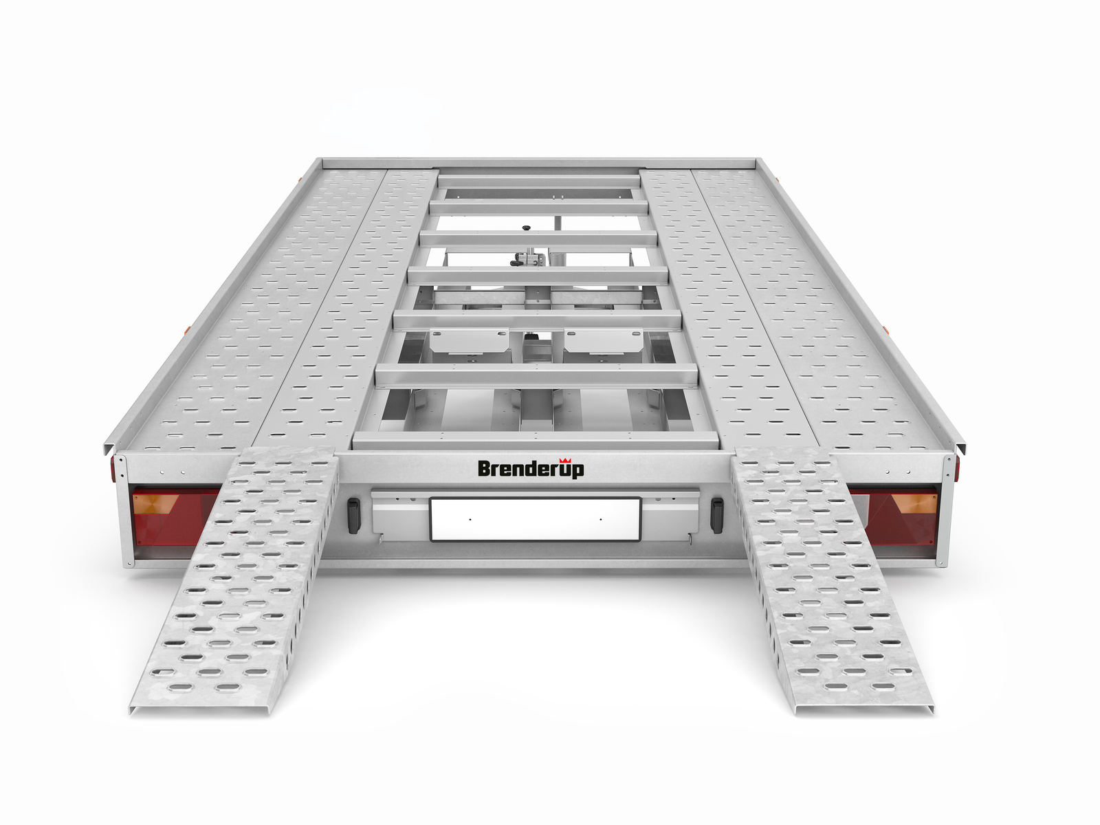 Přepravník automobilů Brenderup AT2500HBTB - 2500kg, kola 13" pod ložnou plochou