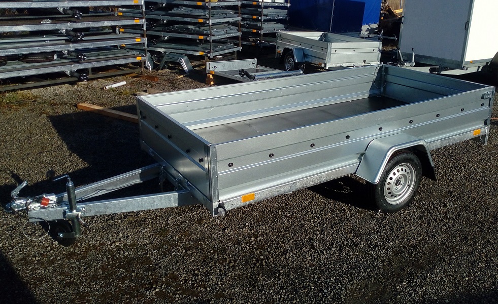 Přívěsný vozík BO 1330 H brzděný 1300 kg SKLOPNÝ