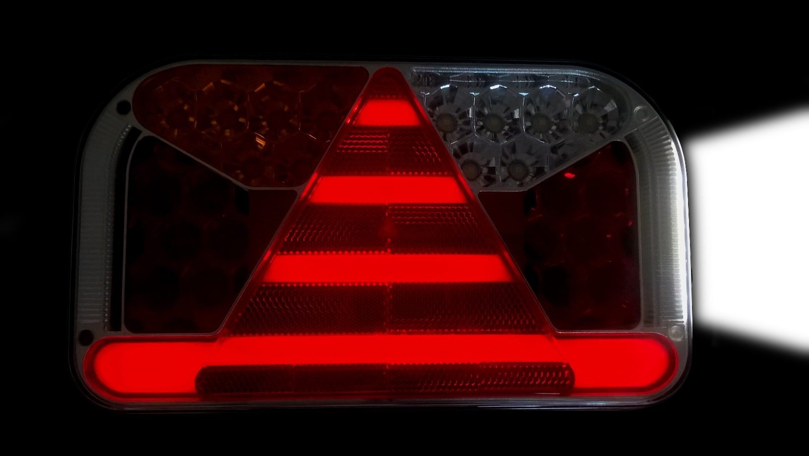 Svítilna Fristom FT-170 sdružená LED 12-24V, L-BL/BR/KO/CO/ML/RZ, kabel 1m 