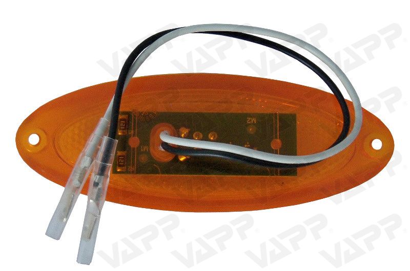 Svítilna boční obrysová Jokon LED SMLR 2010/12V s odrazkou (oranžové tělo) 