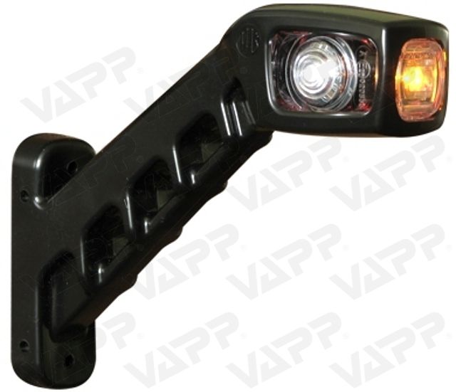 Svítilna doplňková/boční obrysová LED WAS 238L, 12-24V, levá, 187 mm 