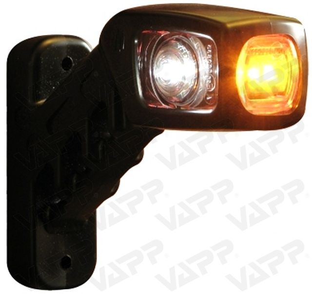 Svítilna doplňková/boční obrysová LED WAS W49 241P, 12-24V, pravá, 135 mm 