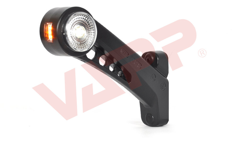 Svítilna doplňková/boční obrysová LED WAS W77.3 RF/579 BCP, 12-24V, pravá 