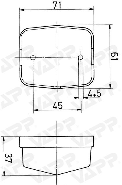 Svítilna přední obrysová Jokon PL 115 