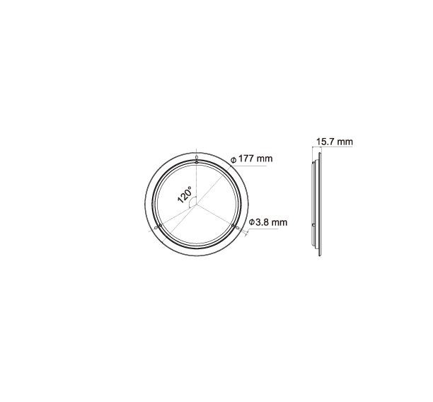 Vnitřní osvětlení Lucidity 22781 pr.177 mm, 12-24V/ 2594/1308 lm 39 LED, IP67