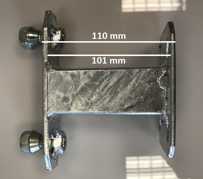 Držák rezervy pro kola s roztečí 4x100 mm, montáž na jekl