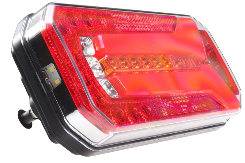 Svítilna WAS W150 sdružená LED 12-24 V, P, BL/BR/KO/CO/RZ,baj5 dynamický blinkr