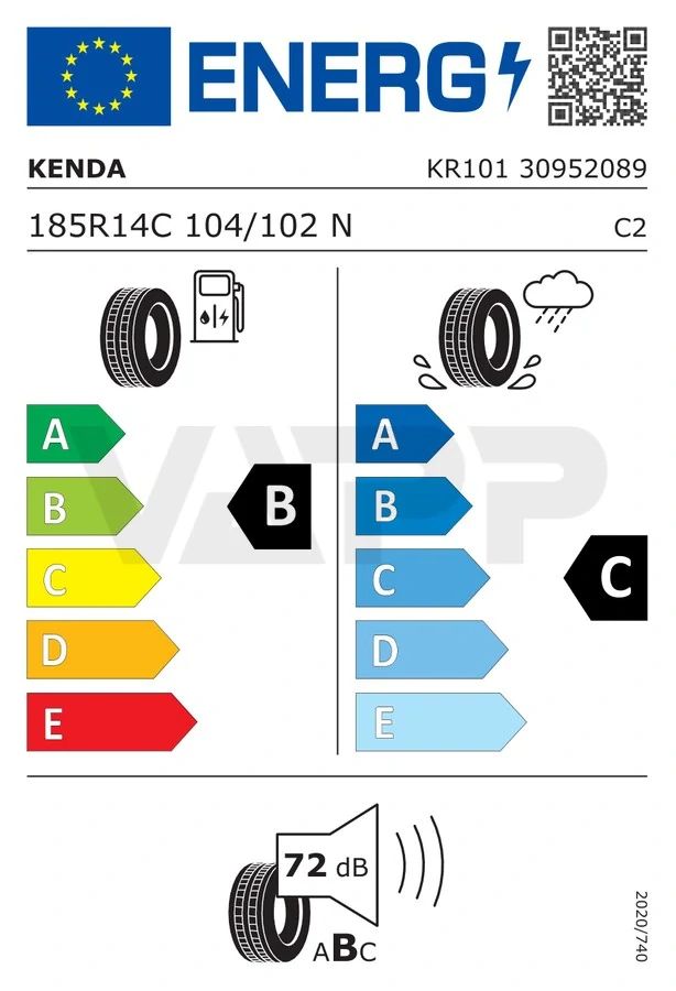 Kolo 185 R14 C 104/102N (900 kg) Kenda Mastertrail 3G M+S, 5,5J, ET30, 112x5