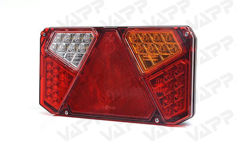 Svítilna WAS W125DP/916 sdružená LED 12-24V, P-BL/BR/KO/ML/CO, kabel 2m 