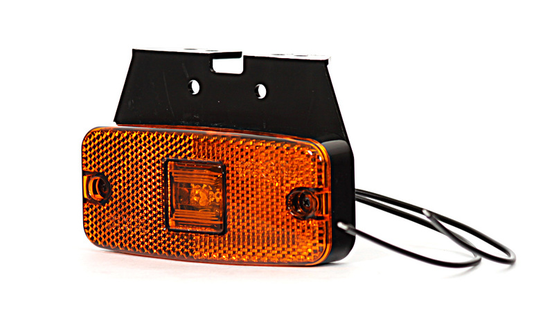 Svítilna boční obrysová LED WAS W46/223, 12-24V na držáku, s odrazkou 