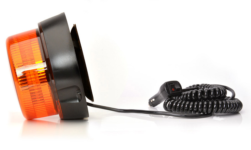 Maják magnetický LED oranžový WAS W112, kabel 3m, autozástrčka