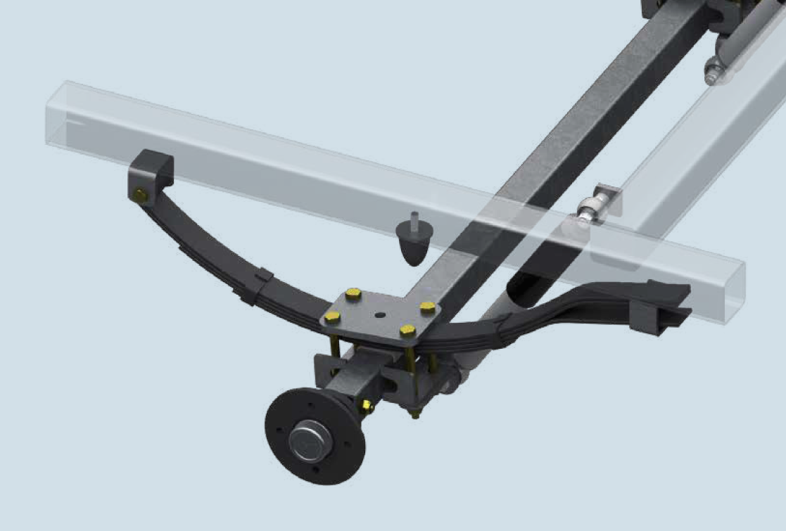 Náprava AL-KO Starr Plus LS ( 750kg) a= 950 mm, 100x4
