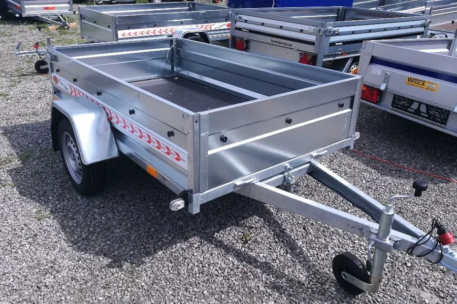 Přívěsný vozík BO 1320 H brzděný 1300 kg SKLOPNÝ
