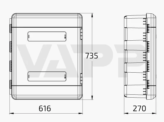 Daken Dual box 530 x 700 x 229 mm