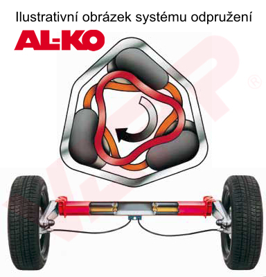 Náprava AL-KO Compact B 850-10 (1000 kg) a=800 mm, 100x4