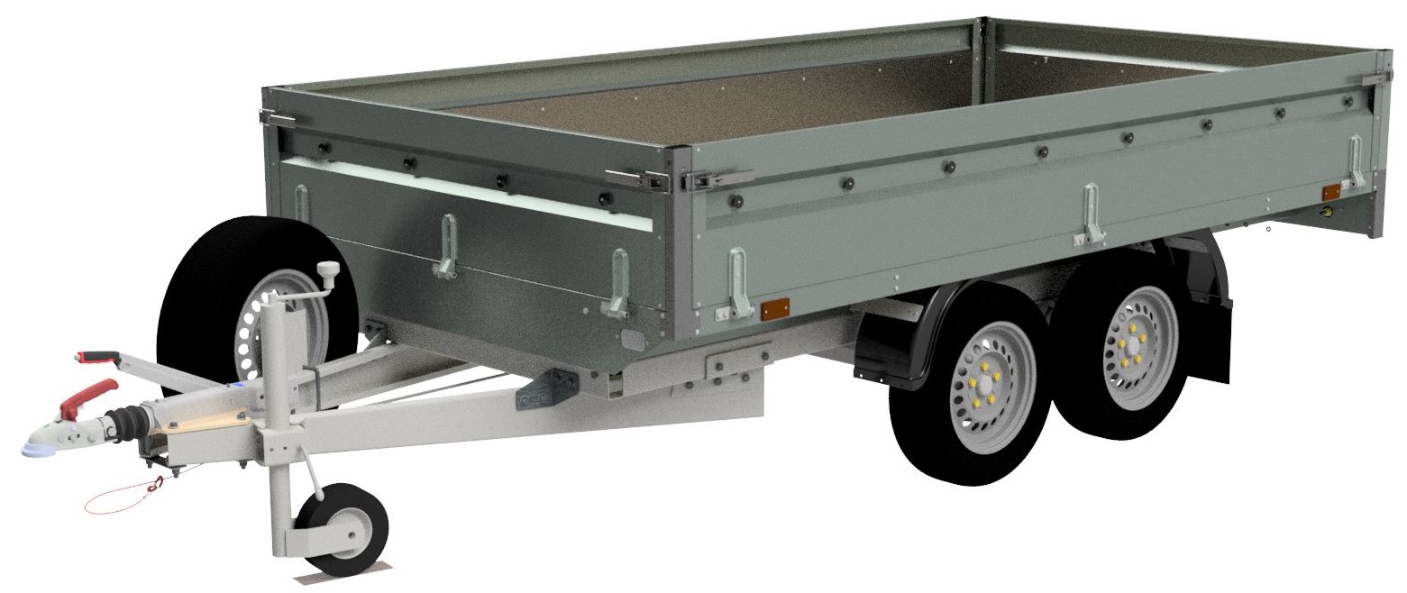NEPTUN Nordica - 1300 kg (2x 750 kg) - 320x170x40 cm kola pod