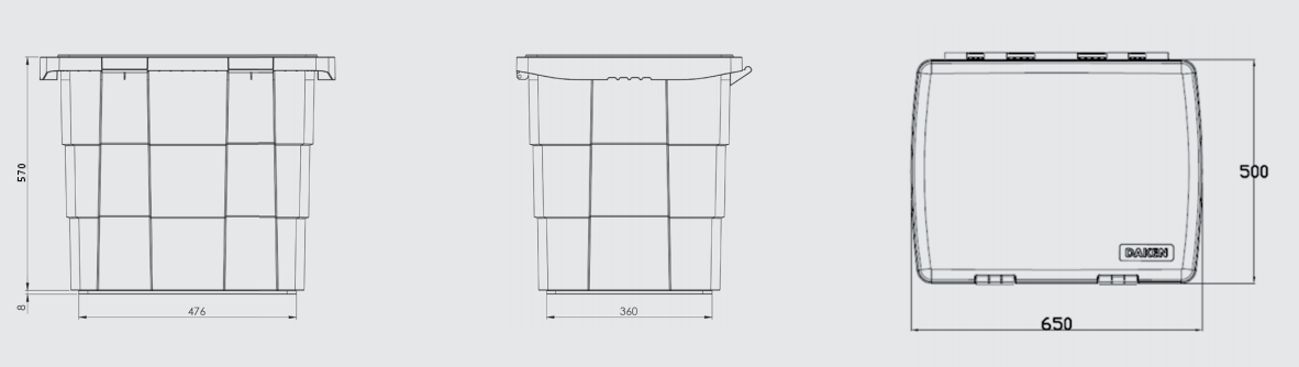 Box na nářadí PIT BOX 650x500x570 mm 