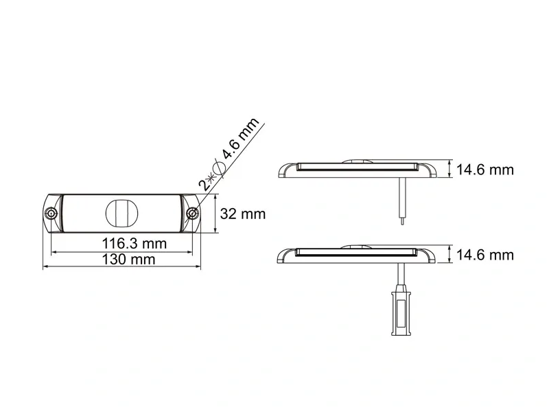 Lucidity 26251 svítilna obrysová LED, QS150