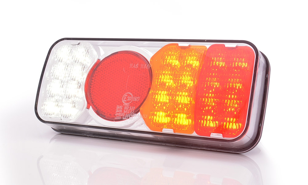 Svítilna WAS W66P/315kr sdružená LED 12-24V, P-BL/BR/KO/CO