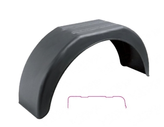 Blatník plast.13"/200mm DOMAR černý lomený