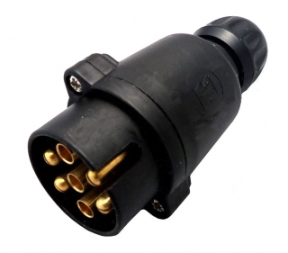 Zástrčka - vidlice 7-pól/12V, plastová JAEGER