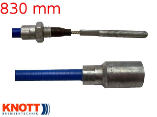 Lanovod brzdový KNOTT nerez 830/1040mm, závit M8