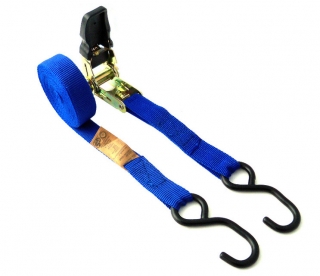 Upínací souprava 25 mm/5m/125daN, S hák, pogumovaná ráčna