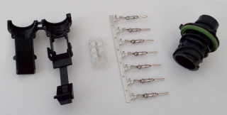 Konektor 7-pólový kruhový AMP pro 1,5mm systém, vidlice (male) 