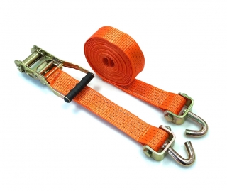 Upínací souprava 50 mm/6 m/5 t, jednoduché otočné háky, kr. ráčna 25KN 