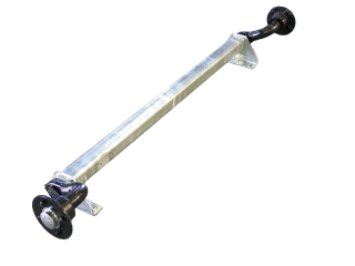 Náprava KNOTT VG 7-L (750 kg) b=1400 mm, 100x4, střední patky (PV 0.7)