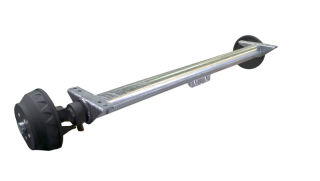 Náprava KNOTT GB 18 (1800 kg) b=1500 mm 250x40 (112x5) s přípravou pro tlumiče + ANS