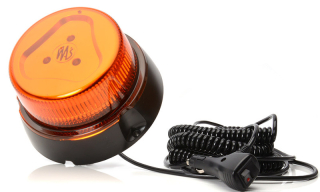 Maják magnetický LED oranžový WAS, kabel 7m, autozástrčka