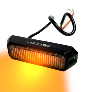 Výstražná záblesková svítilna VISIONPRO, 4x LED, oranžová - NOVINKA