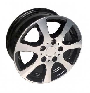 Disk Alu 6,0Jx14 H2 ET30 (5x112) OJ14-5 lesklý stříbrno-černý