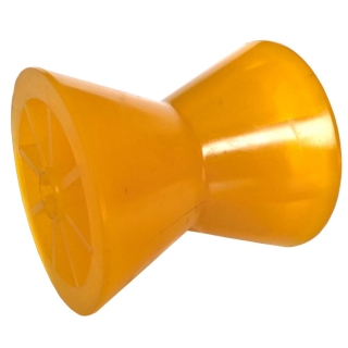 Rolna kuželová 4'' žlutá PVC, pr. 87/50 mm, d=14,5 mm, l=92 mm