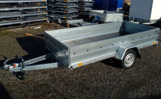 Přívěsný vozík BO 1330 H brzděný 1300 kg SKLOPNÝ