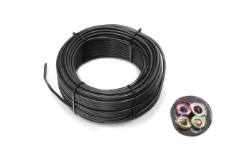 Kabel 4x0,75 mm2, hnědá/ bílá/ červená/ zelená, balení  50 m