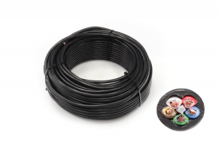 Kabel 5x0,75 mm2, hnědá/ bílá/ červená/ zelená/ modrá, balení 200 m