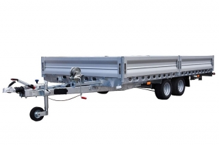 WIOLA Multitrailer 3500 KG 4100 X 2100 podlaha z překližky integrované nájezdy 