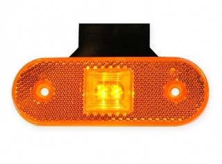 Poziční světlo W47 (229Z) boční oranž.LED s držákem