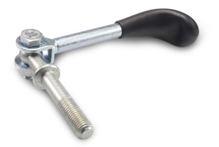 Klička držáku opěrného kolečka M12x60 mm (k držáku 48 mm) sklopná