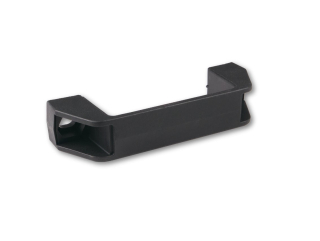 Madlo plastové 137 mm bez krytek šroubů, černé