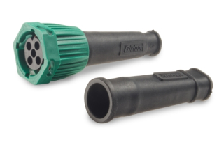 Zástrčka - bajonet Fristom IP67 5-pólový zelený, 1 nebo 2 vývody