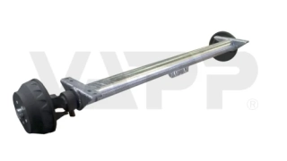 Náprava KNOTT GB 18 (1800 kg) b=1500 mm, c=1970 mm, 250x40, 112x5, s přípravou pro tlumiče